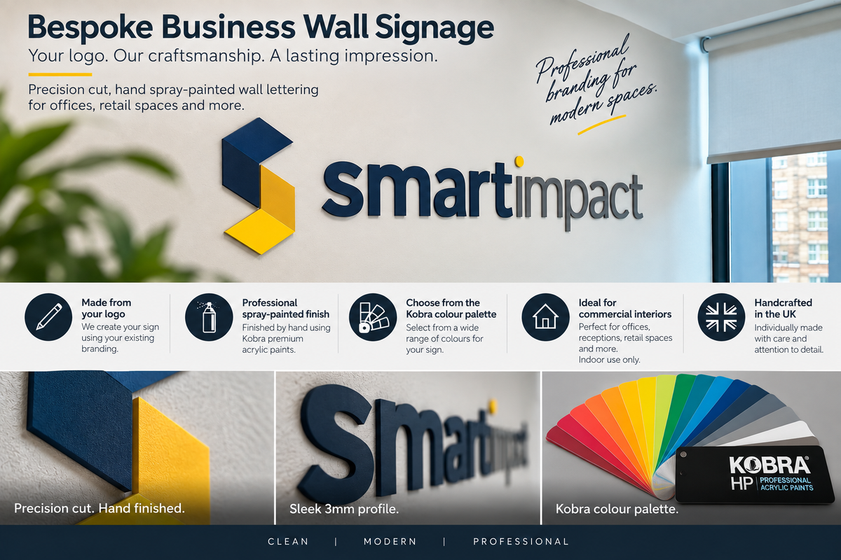 Bespoke 3D Business Logo & Wall Lettering