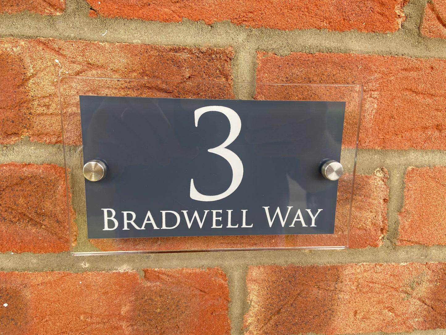 Personalised Acrylic House Address Sign