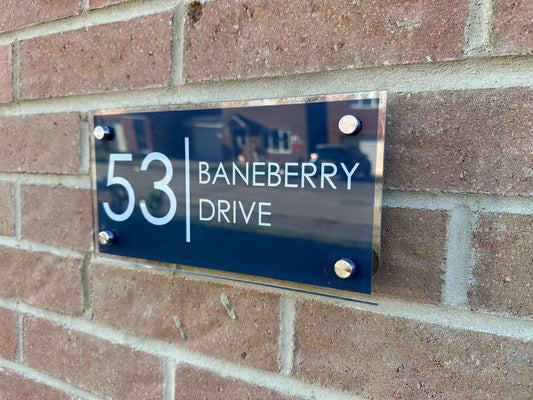 Personalised House Address Sign Large Size